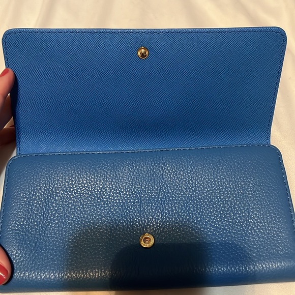 NWOT…Michael Kors Mimi Large Bifold Wallet blue - Picture 3 of 9